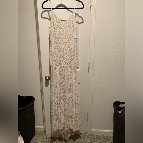 LuLu’s White Lace Flynn Maxi Dress - Picture 1 of 10